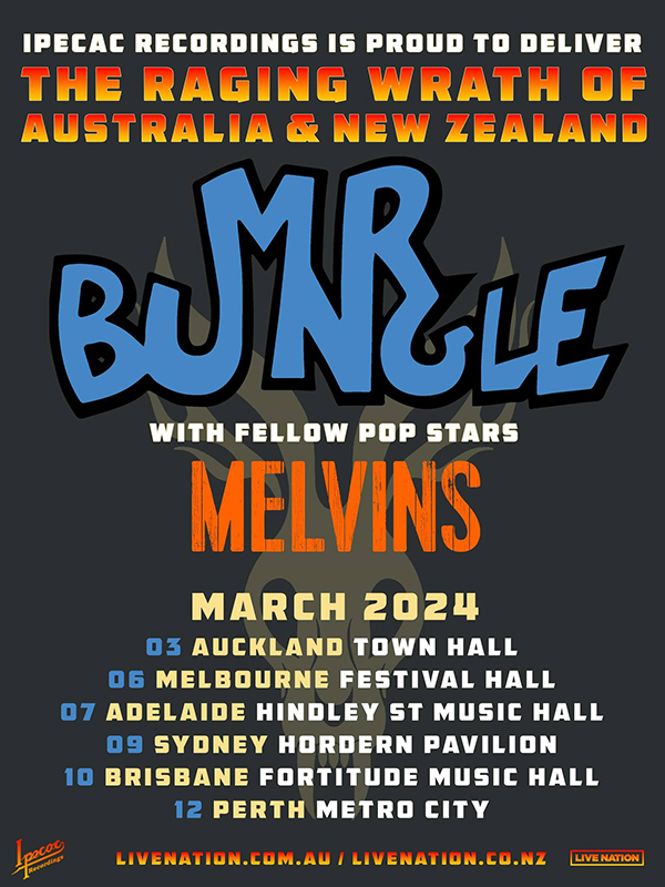 MR BUNGLE / MELVINS March 2024 Australian Tour